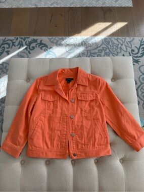 Ralph Lauren Coral Cotton Blend Jacket